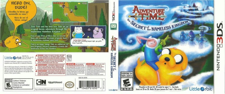 Adventure Time: The Secret of the Nameless Kingdom - Nintendo 3DS | VideoGameX