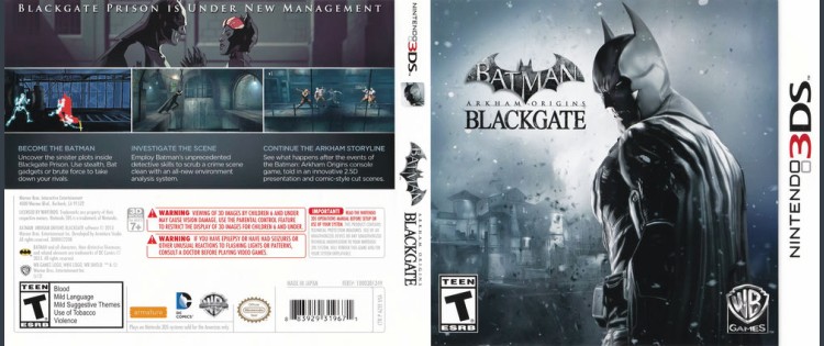 Batman: Arkham Origins - Blackgate - Nintendo 3DS | VideoGameX