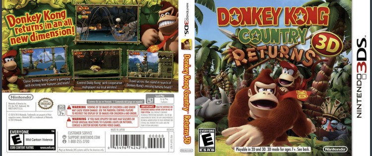 Donkey Kong Country Returns 3D - Nintendo 3DS | VideoGameX