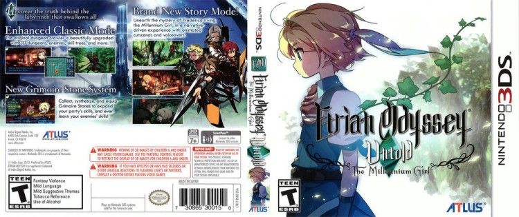 Etrian Odyssey Untold: The Millennium Girl - Nintendo 3DS | VideoGameX