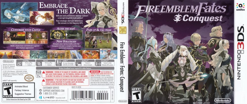 Fire Emblem Fates: Conquest - Nintendo 3DS