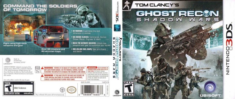 Ghost Recon: Shadow Wars - Nintendo 3DS | VideoGameX