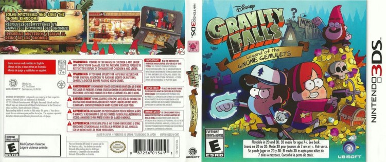 Gravity Falls: Legend of the Gnome Gemulets - Nintendo 3DS | VideoGameX