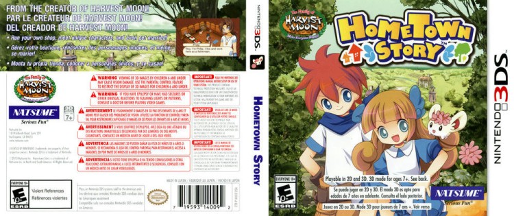 Hometown Story - Nintendo 3DS | VideoGameX