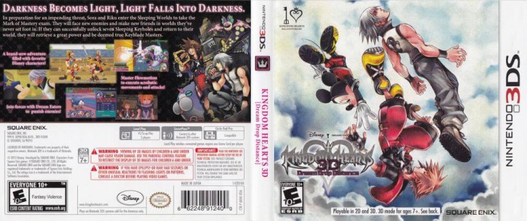 Kingdom Hearts 3D Dream Drop Distance - Nintendo 3DS | VideoGameX