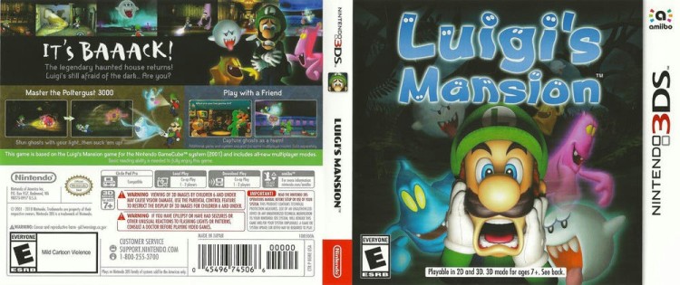 Luigi's Mansion - Nintendo 3DS | VideoGameX