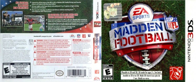 Madden NFL Football - Nintendo 3DS | VideoGameX