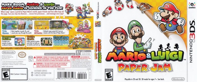 Mario & Luigi: Paper Jam - Nintendo 3DS | VideoGameX