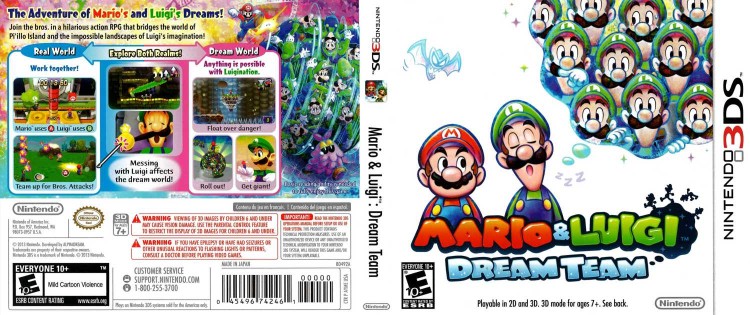 Mario & Luigi Dream Team - Nintendo 3DS | VideoGameX