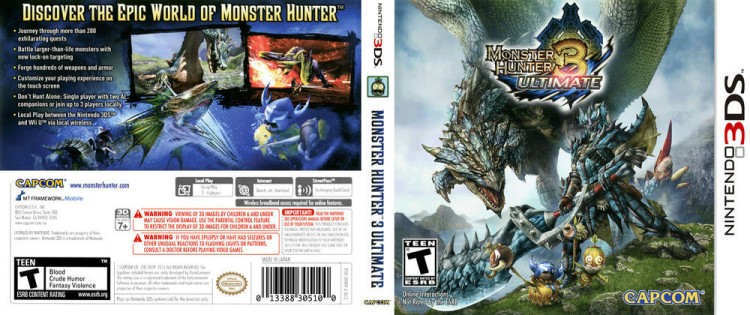 Monster Hunter 3: Ultimate - Nintendo 3DS | VideoGameX