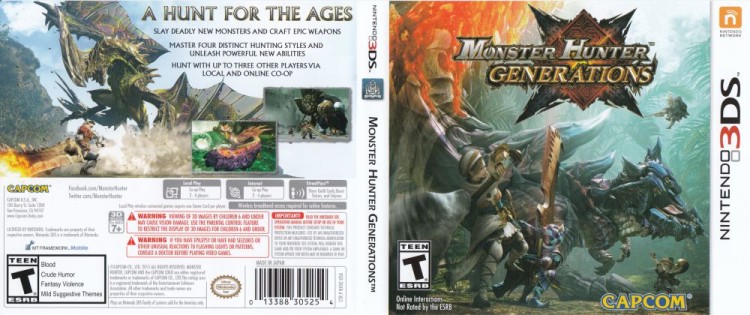 Monster Hunter Generations - Nintendo 3DS | VideoGameX