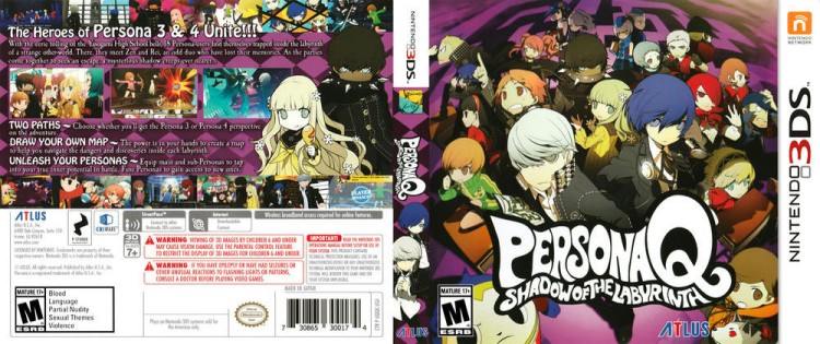 Persona Q: Shadow of the Labyrinth - Nintendo 3DS | VideoGameX