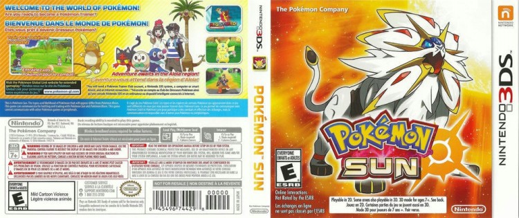 Pokémon Sun - Nintendo 3DS | VideoGameX