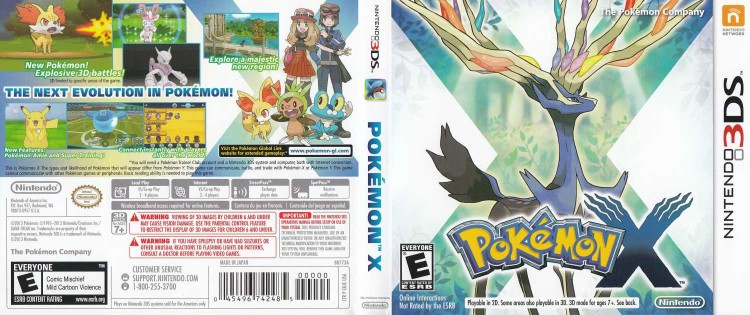 Pokémon X - Nintendo 3DS | VideoGameX
