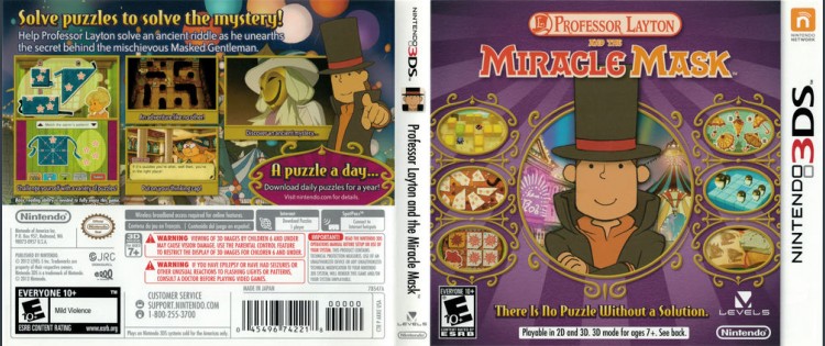 Professor Layton and the Miracle Mask - Nintendo 3DS | VideoGameX