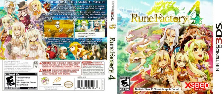 Rune Factory 4 - Nintendo 3DS | VideoGameX