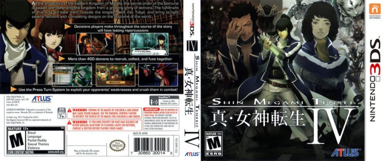 Shin Megami Tensei IV - Nintendo 3DS | VideoGameX