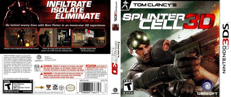 Splinter Cell 3D - Nintendo 3DS | VideoGameX