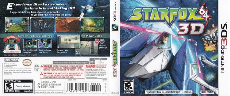 Star Fox 64 3D - Nintendo 3DS | VideoGameX