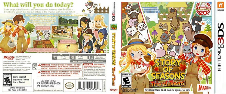 Story of Seasons: Trio of Towns - Nintendo 3DS | VideoGameX