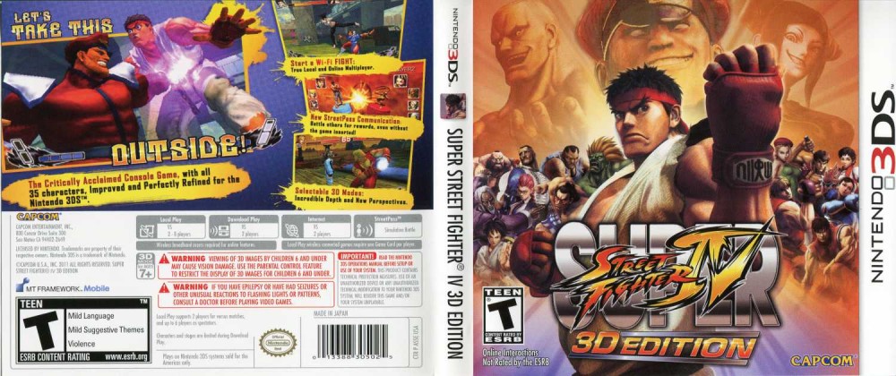 street fighter nintendo 3ds