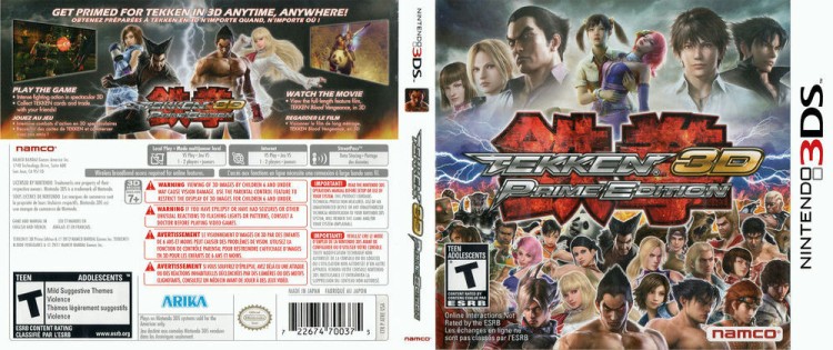 Tekken 3D: Prime Edition - Nintendo 3DS | VideoGameX