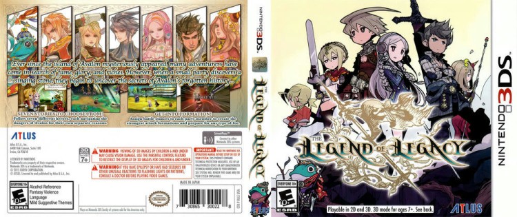 Legend of Legacy - Nintendo 3DS | VideoGameX