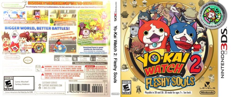 Yo‑Kai Watch 2: Fleshy Souls - Nintendo 3DS | VideoGameX