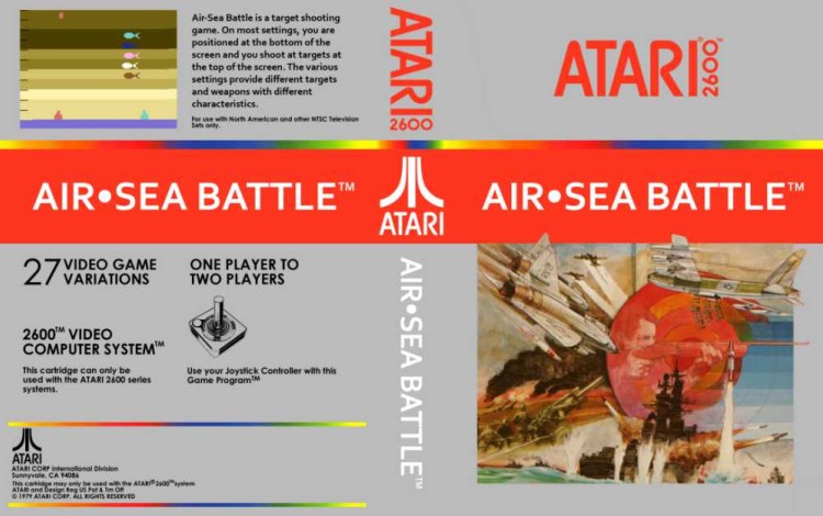 Air-Sea Battle: Picture Label - Atari 2600 | VideoGameX