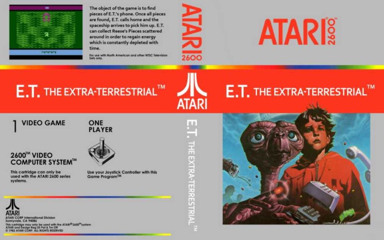 E.T. The Extra-Terrestrial - Atari 2600 | VideoGameX