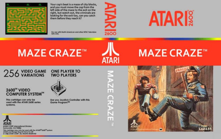 Maze Craze: A Game of Cops 'n Robbers - Atari 2600 | VideoGameX