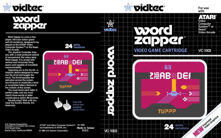 Word Zapper - Atari 2600 | VideoGameX