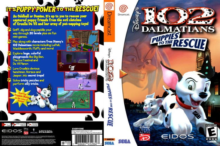 102 Dalmatians, Disney's: Puppies to the Rescue - Sega Dreamcast | VideoGameX