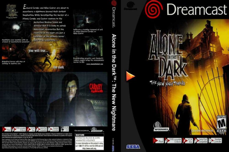 Alone in the Dark: The New Nightmare - Sega Dreamcast | VideoGameX