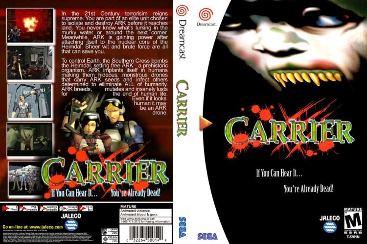 Carrier - Sega Dreamcast | VideoGameX