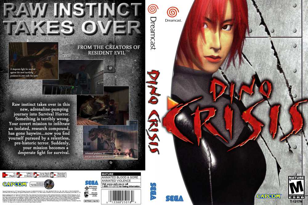 Dino Crisis 1 REPRODUCTION CASE No Disc Dreamcast -  Portugal