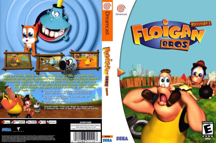 Floigan Brothers: Episode 1 - Sega Dreamcast | VideoGameX
