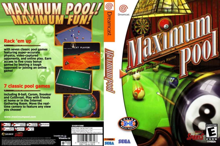 Maximum Pool - Sega Dreamcast | VideoGameX