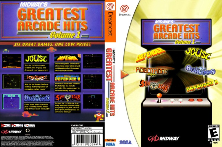 Midway's Greatest Arcade Hits Volume 1 - Sega Dreamcast | VideoGameX