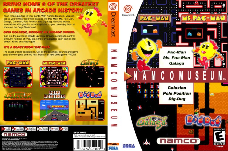 Namco Museum - Sega Dreamcast | VideoGameX