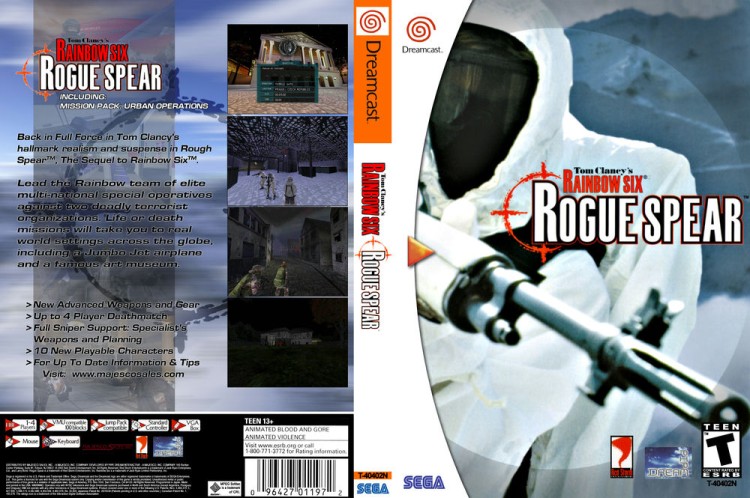 Tom Clancy's Rainbow Six: Rogue Spear - Sega Dreamcast | VideoGameX