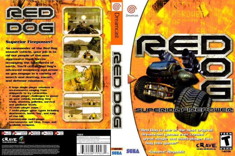 Red Dog: Superior Firepower - Sega Dreamcast | VideoGameX