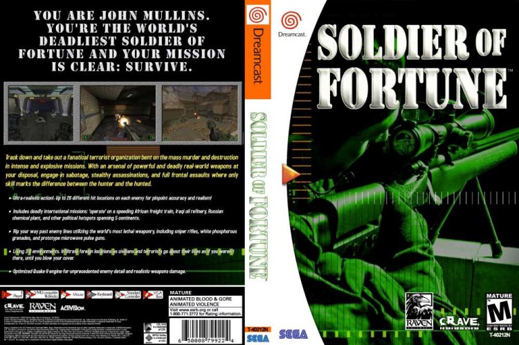 Soldier of Fortune - Sega Dreamcast | VideoGameX