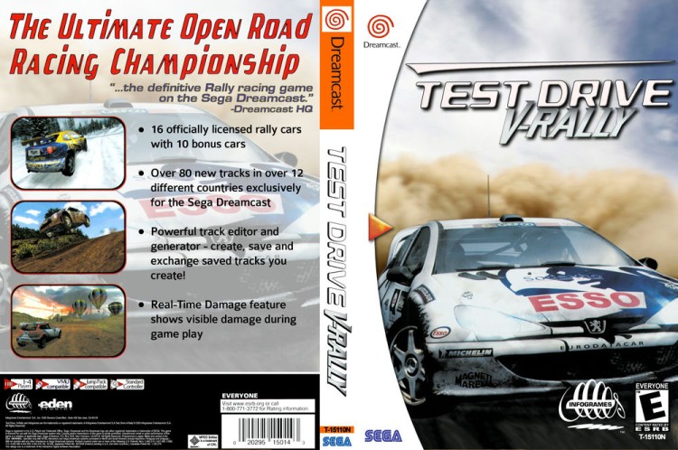 Test Drive V-Rally - Sega Dreamcast | VideoGameX