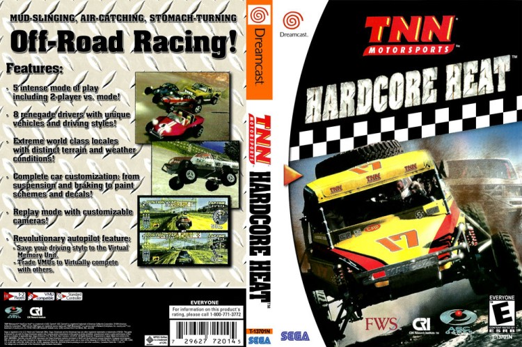TNN Motorsports Hardcore Heat - Sega Dreamcast | VideoGameX