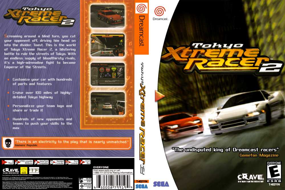 Tokyo Xtreme Racer 2 Sega Dreamcast VideoGameX