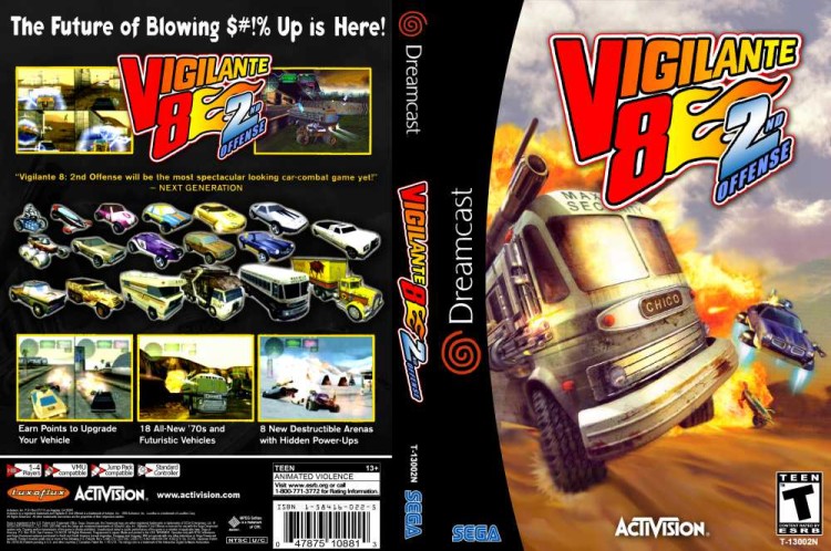 Vigilante 8: 2nd Offense - Sega Dreamcast | VideoGameX