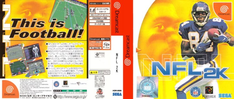 NFL 2K [Japan Edition] - Sega Dreamcast | VideoGameX