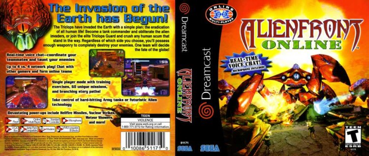 Alien Front Online - Sega Dreamcast | VideoGameX