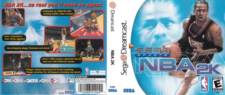 NBA 2K - Sega Dreamcast | VideoGameX